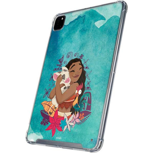 Disney Princess Moana with Pua and Heihei iPad Pro 12.9in (2020) Clear Case